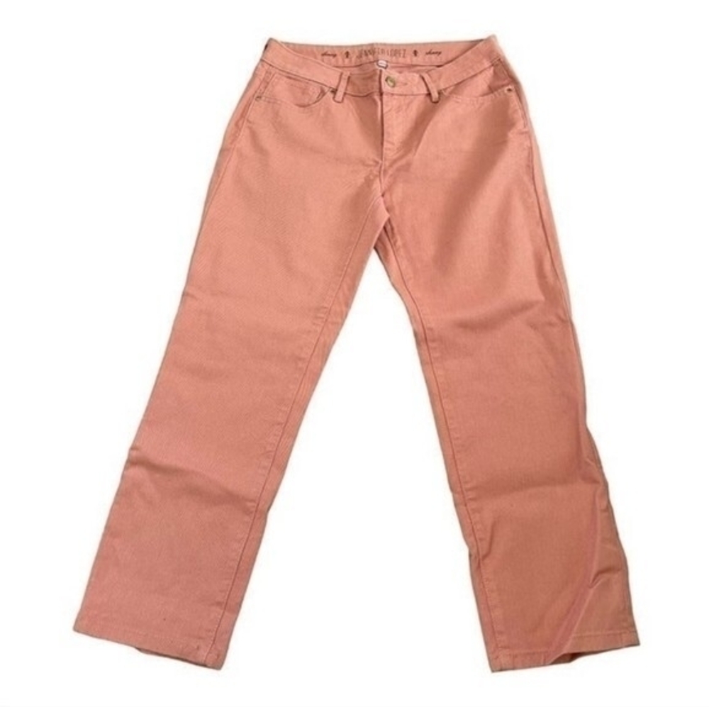 Jennifer Lopez Women's Rose Dawn Pink Skinny Jeans 6 Cotton Stretch Excellent - Picture 3 of 6